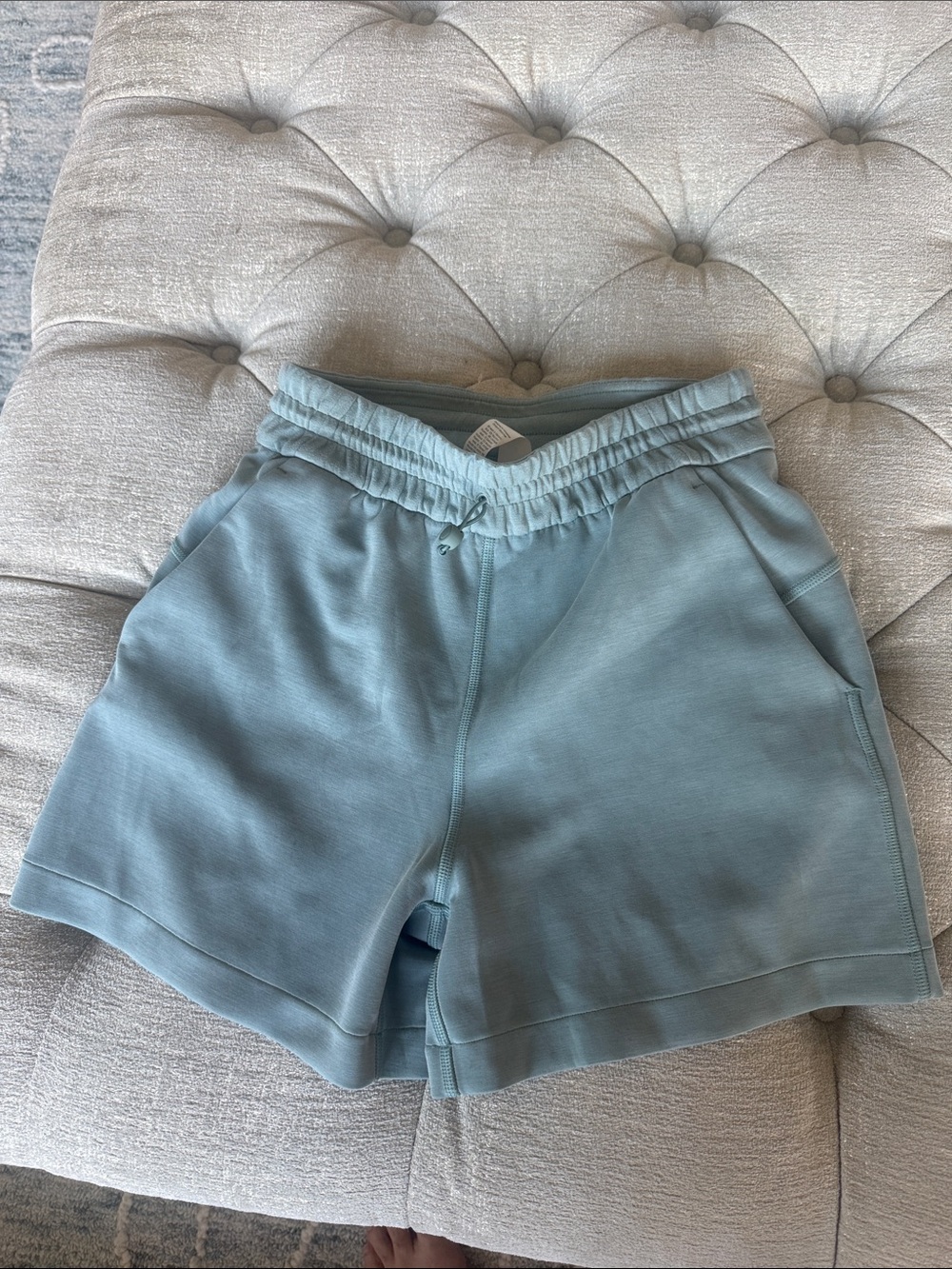 lululemon athletica Women's Light Blue Athletic Drawstring Shorts